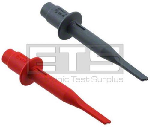 Fluke STL120 TL75 HC120 Shielded Test Lead / Probe Hook Clip Adapter Clip Set