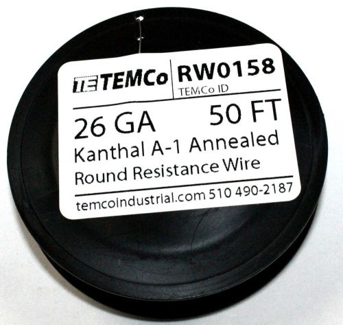 Kanthal a-1 wire, 50 ft spool -  26gauge   ( rw0158 ) for sale