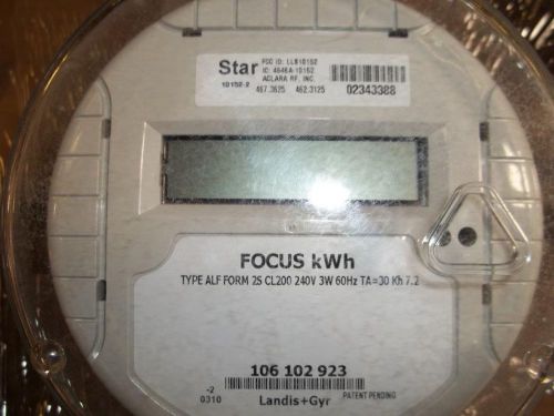 Electric meter - l &amp; g focus, al 2s cl200 w/mtu for sale