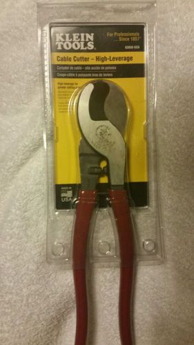 Brand new klein tools 63050-sen 9 1/2&#034; high leverage cable cutter- made in usa for sale