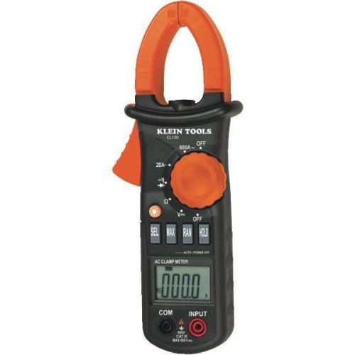 Klein tools cl100 ac clamp meter-600a ac clamp meter for sale