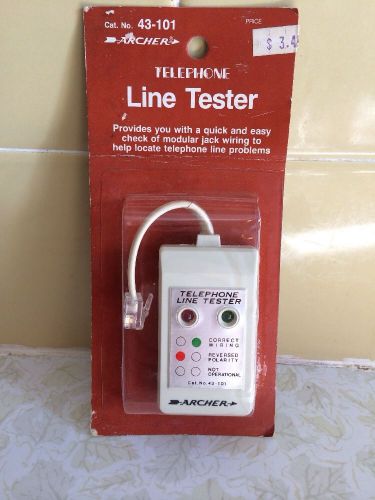 Telephone Line Tester New in Sealed Package