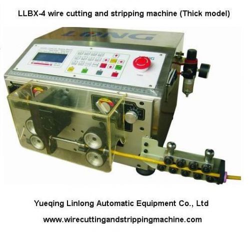 Llbx-4 automatic thick wire cutting &amp; stripping machine, cable stripping machine for sale