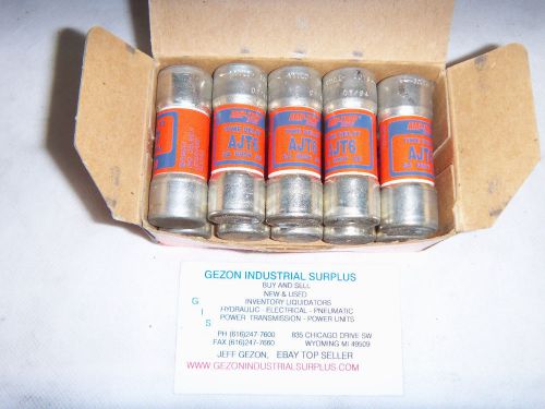 Gould shawmut fuse new 6 amp 600 volt # ajt6 for sale