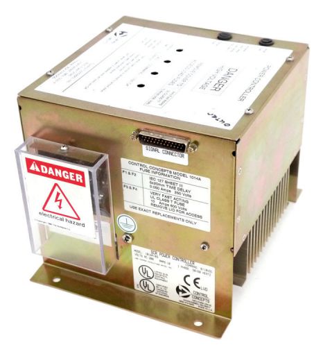 Control concepts 1014a-05 1ph 10a 208vac 0/10vdc industrial scr power controller for sale