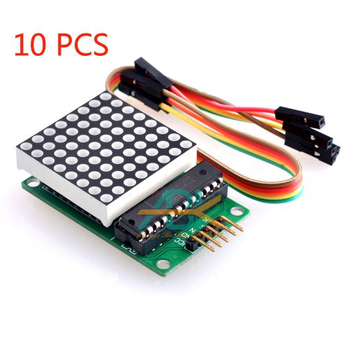 10pcs max7219 dot matrix module mcu control display module diy kit for arduino for sale