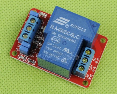 5V 30A 1-Channel Relay Module with Optocoupler H/L Level Triger for Arduino New