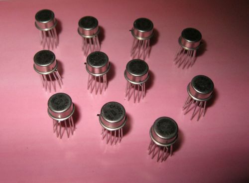 Lot of 10 RCA CA3001 H 706 Video &amp; Wideband Amplifier TO-5 Metal Can