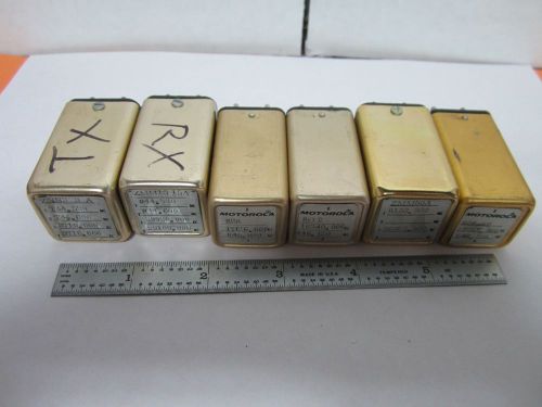 Lot 6 ea motorola quartz crystal frequency control radio as is bin#k6-05 for sale