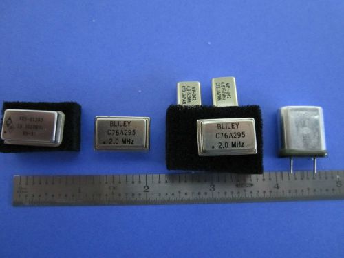 LOT 6 EA assorted Bliley Anderson CTS QUARTZ OSCILLATOR FREQUENCY 2 MHz STANDARD