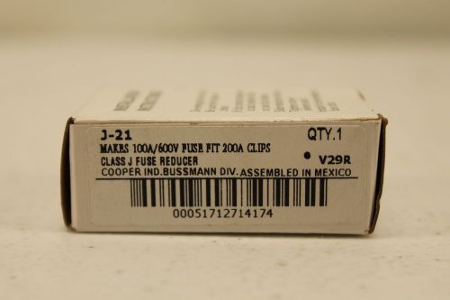Buss J-21 Fuse Reducer New In Box