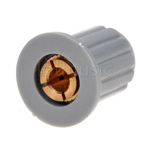 Plastic grey top screw tighten control knob 25mmdx18mmh for 4mm shaft for sale