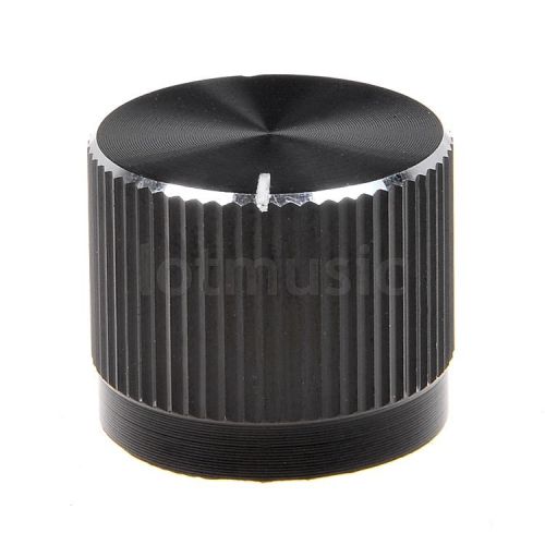 Aluminium alloy 20x17mm 18t insert type knob black for sale