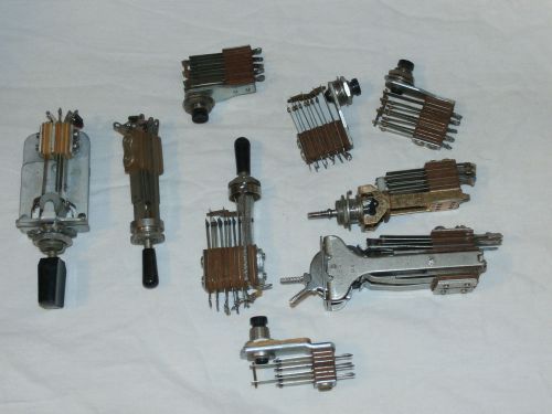 switchcraft ,mossman audio switch lot of 9  vintage .used