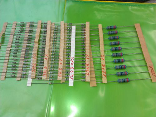 [130 pcs] Roederstein Vintage Resistors MK2 ,MK5  7 Values