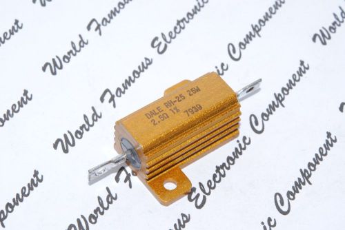 1pcs - DALE RH-25 2.5R (2R5) 1% 25W Resistor