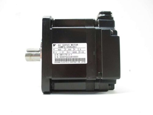 NEW YASKAWA SGMPS-04ACA61 3000RPM 200V-AC 2.6A 400W 1.27NM SERVO MOTOR D428518