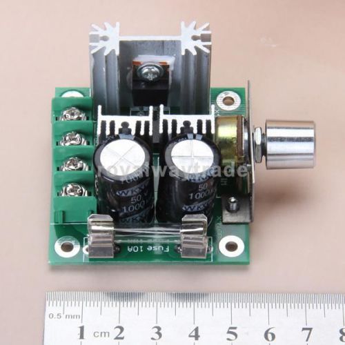 PWM DC Motor Speed Controller with Knob 12V-40V 10A - Size 73x60x27 mm