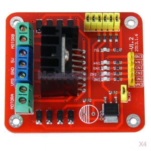 4x l298n dual h bridge dc stepper step motor driver controller board module for sale