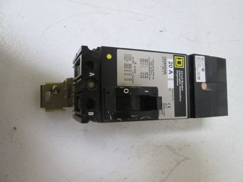 SQUARE D FA26020AB CIRCUIT BREAKER *NEW OUT OF BOX*