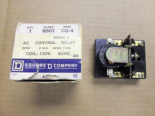 NEW Square D AC Control Relay 8501 CO-4 120V Coil