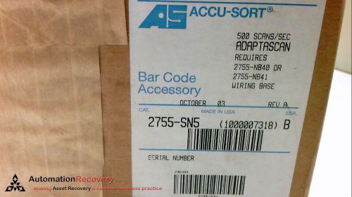 Accu-sort 2755-sn5 barcode reader adaptscan, new for sale