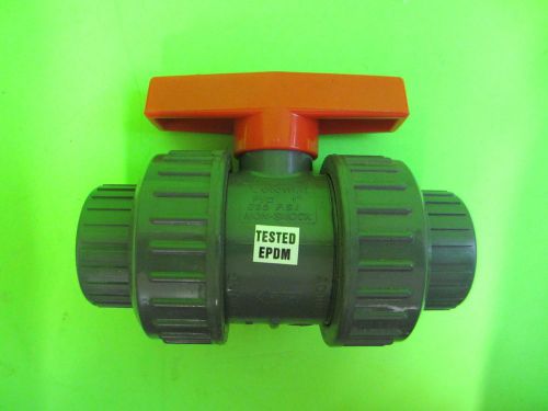 Colonial Valve #V10101N 1&#034; True-Union Ball Valve PVC/EPDM