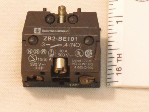 Telemecanique ZB2-BE101 Normally Open 1 N.O. Slow Break Contact Block 10A 400V