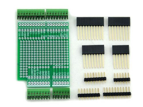 Prototype Screw Shield Board Kit For Arduino UNO R3, 2.54mm Mini Terminal Block.