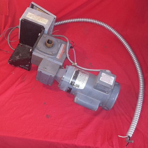 Boston gear 1/4 hp 1725 rpm 115-208/230 volt electric motor +reductor radiomotor for sale