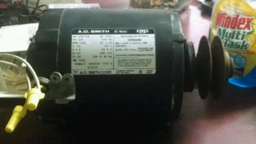 A o smith  1/3 hp 1725 rpm electric motor l3501 115 v reversible 1ph motor for sale