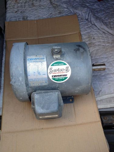 Marathon electric 3 phase electric motor, never used 1 1/8&#034; output 460/380 volt for sale