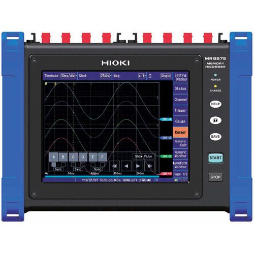 Hioki MR8875 Portable Memory Hicorder, Can accept pulse and logic input.