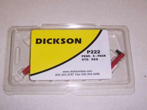 DICKSON PENS,P222,red,plotter,recorder,ink pens,time graph