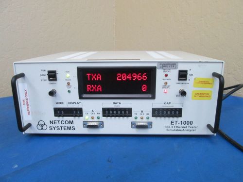Netcom Systems ET-1000 802.3 Ethernet Tester Simulator Analyzer