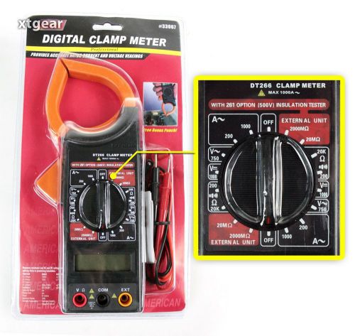Digital multi meter clamp dt266 ac/dc meter electronic tester new professional for sale