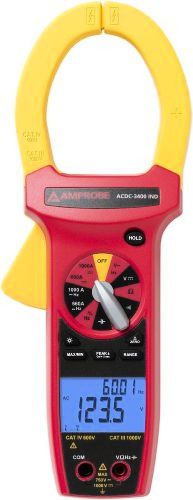 Amprobe acdc-3400 ind ac/dc cat iv true-rms clamp meter for sale
