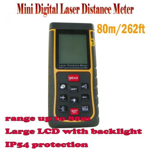 80m/262ft Mini Digital Laser Distance Meter Range Finder Measure Diastimeter