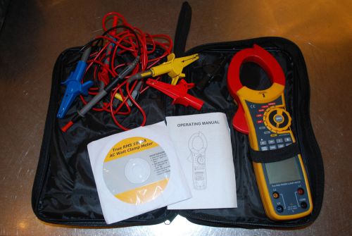 Meter~True RMS 1000A AC Watt Clamp Meter~USED ONCE~CD~Instructions~Carry Case!!!