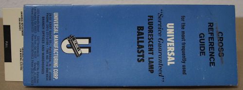 Paper Calculator-Vintage-&#034;Universal Ballast Cross Ref.Guide&#034; 1960&#039;s  (W13)