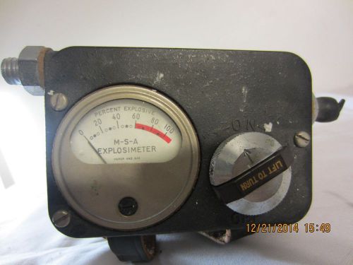 Vintage Explosimeter Combusttible Gas Indicater Model 2A