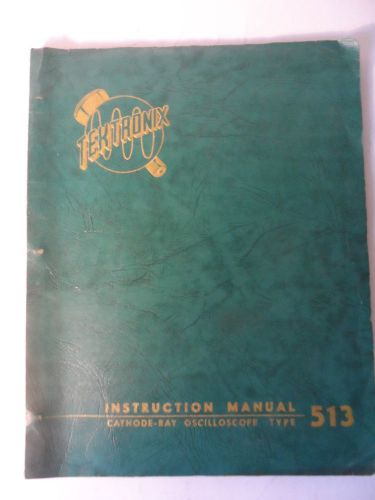 1951 tektronix oscilloscope operating instructions type 513-d for sale