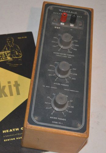 Vintage Heathkit  Decade Condenser Model DC 1 Factory Manual Ham Radio  Equip
