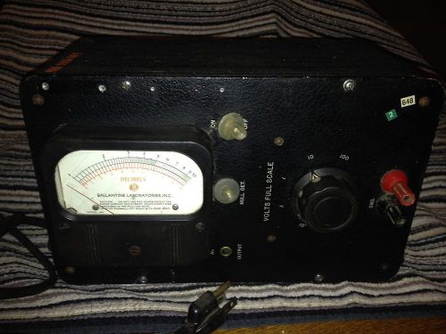 Vintage Ballantine Electronic Voltmeter Model 310-A - Repair/ Restore