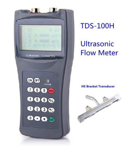 New tds-100h-hs ultrasonic flow meter dn15-100mm clamp on sensor flowmeter for sale
