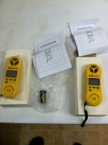 REED LM-81AM Pocket-Sized Thermo-Anemometer- Lot Of 2- NOS