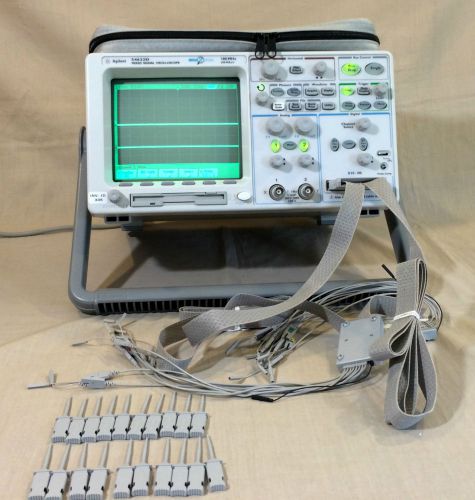 Agilent/hp 54622d, 2+16 channel 100mhz 200msa/s osilloscope w/ logic pods tested for sale