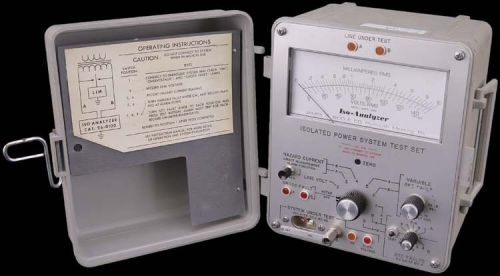 Biddle 260100 Isolated Power System Test Set Iso-Analyzer Unit Industrial