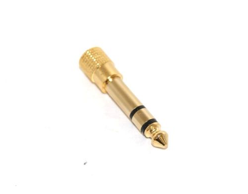 6.35mm Male Jack to 3.5mm Female Gold Plated Audio ships from US