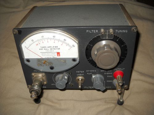 GENERAL RADIO  TYPE 1232A TUNED AMPLIFIER &amp; NULL DETECTOR